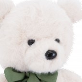 Тёпа белый с зеленым бантом