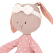 Зайка Люси в розовом платье 30