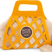 Кот Барсик в сумке бежевый