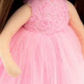 Набор одежды: Розовое платье с розочками, Серия: Вечерний шик