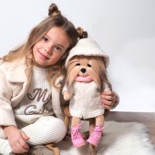 Lucky Yoyo: Модная белая шубка, коробка