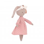 Зайка Люси в розовом платье 30