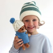 *Life Ёжик Колюнчик в шапке с голубым помпоном