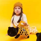 Кот Барсик в сумке черный